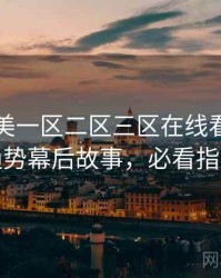 国产欧美一区二区三区在线看流媒体趋势幕后故事，必看指南