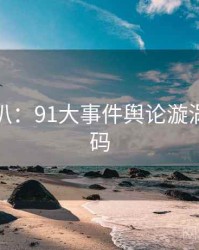独家深扒：91大事件舆论漩涡流量密码