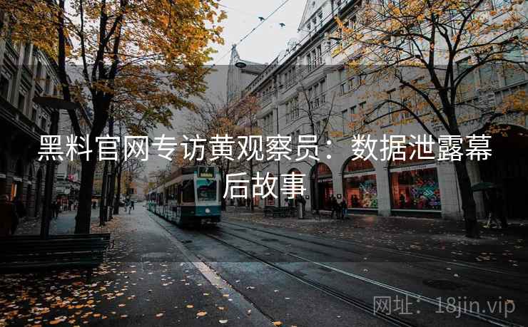黑料官网专访黄观察员:数据泄露幕后故事 黑料官网专访黄观察员:数据泄露幕后故事